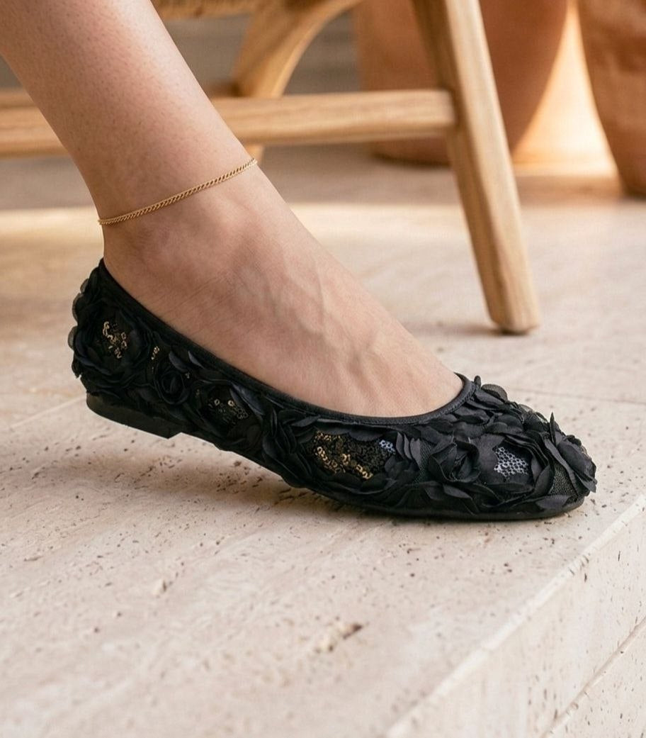 Flora flat- Black