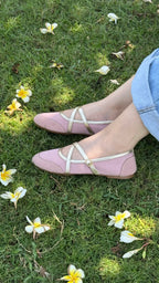 Marie strap flat - pink