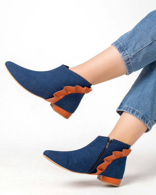 Flora boots- blue