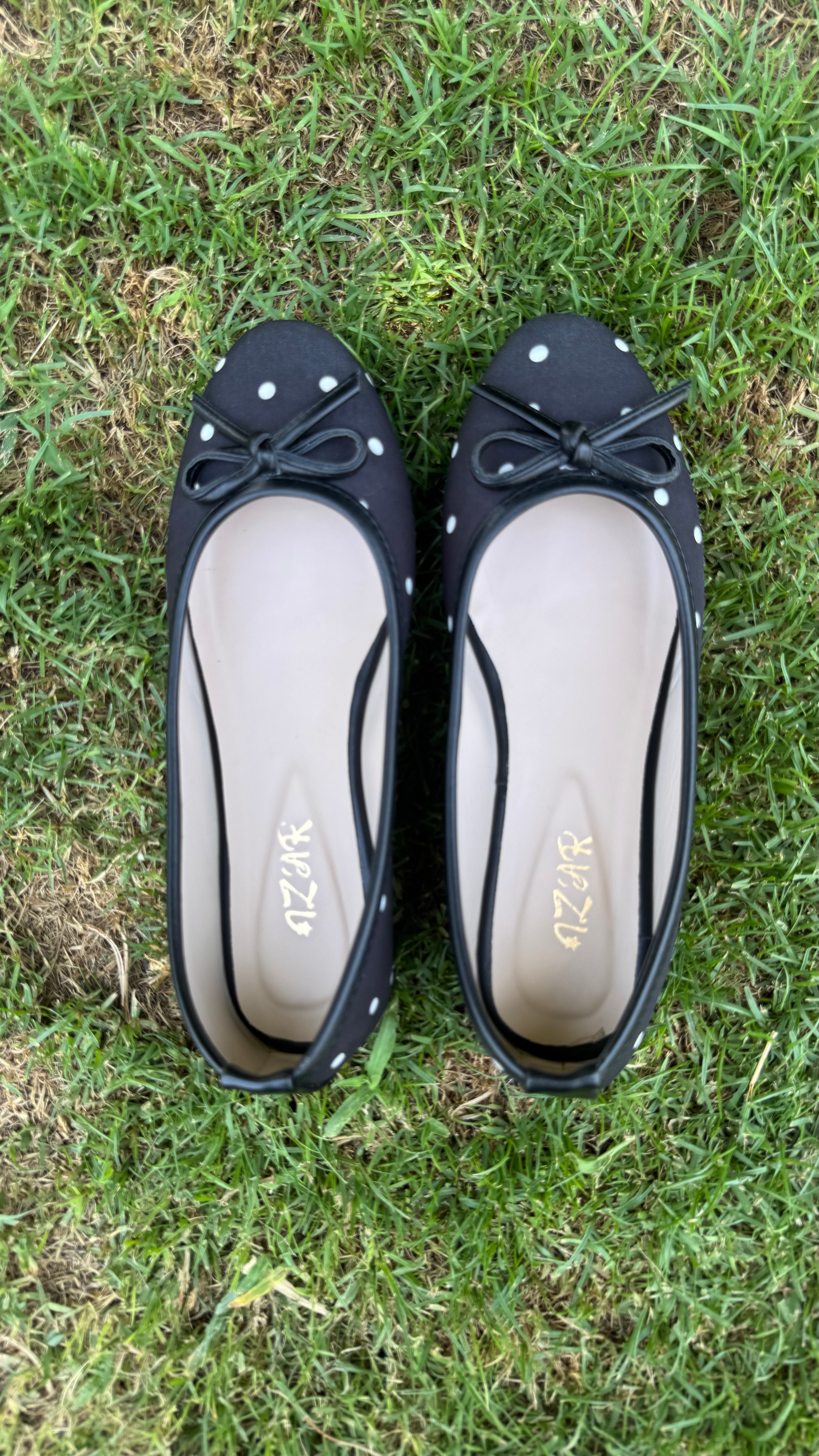 Polkadot flat - Black