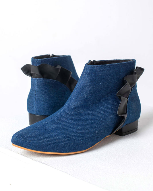 Flora boots- blue