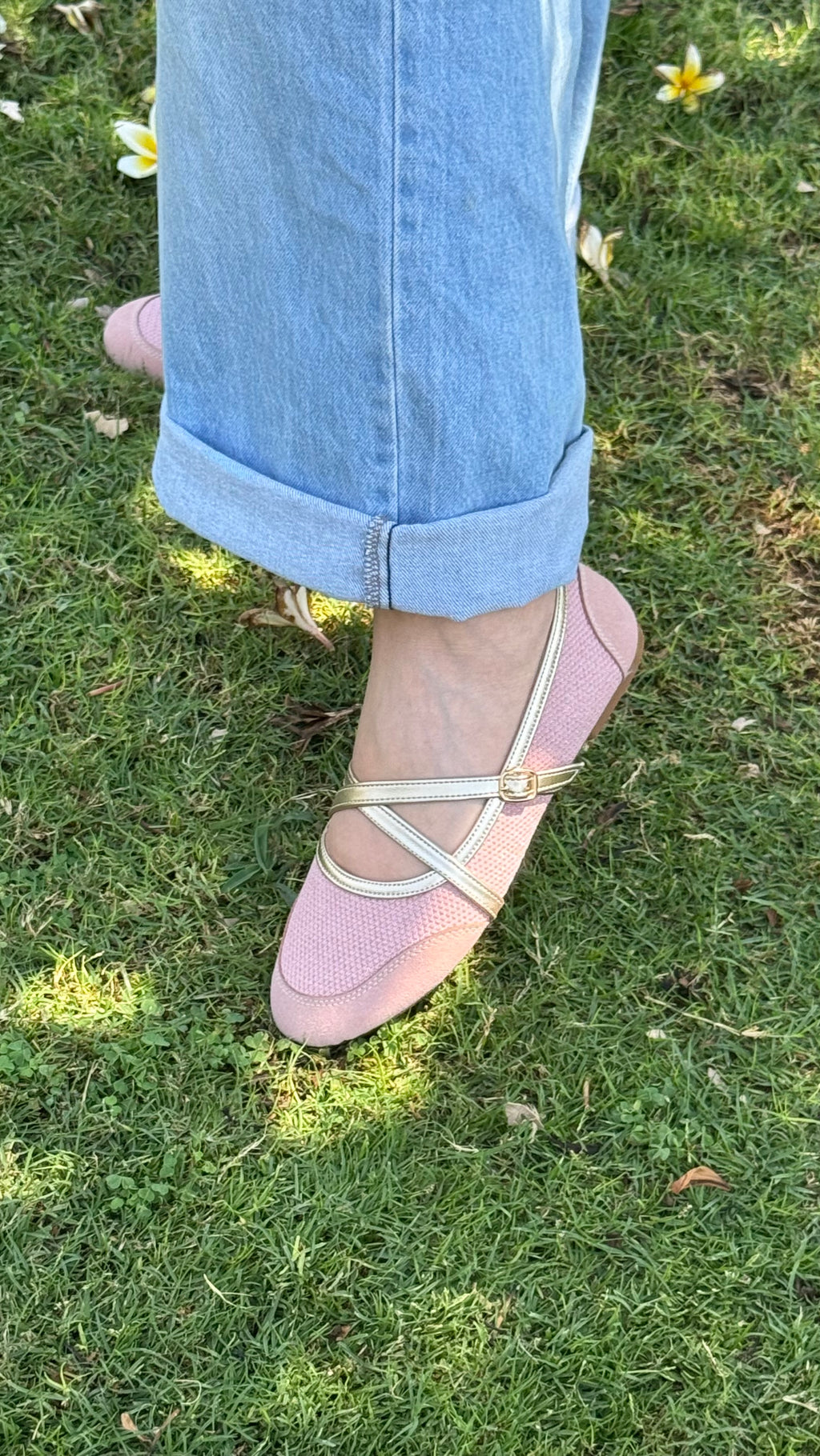 Marie strap flat - pink
