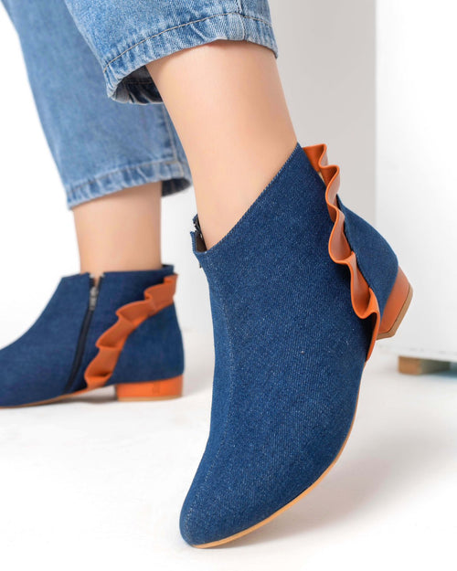 Flora boots- blue