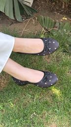 Polkadot flat - Black