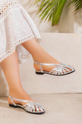 Aura flat sandal - Silver