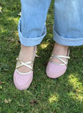 Marie strap flat - pink