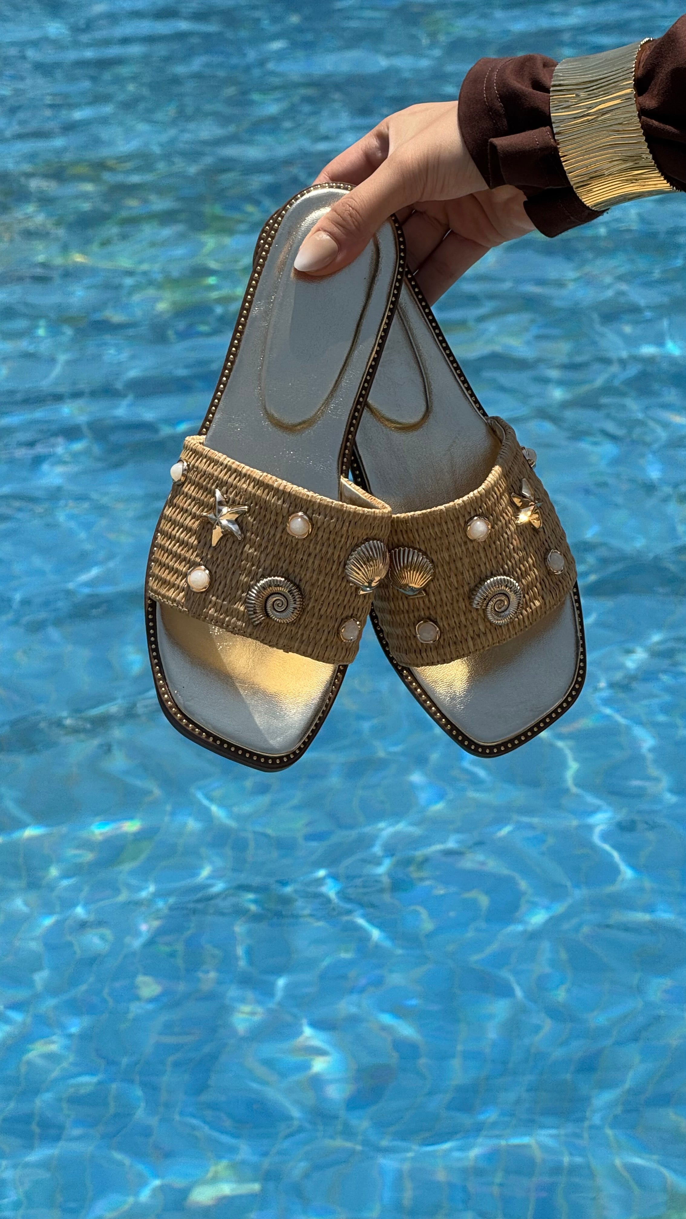 Marina slipper - Gold