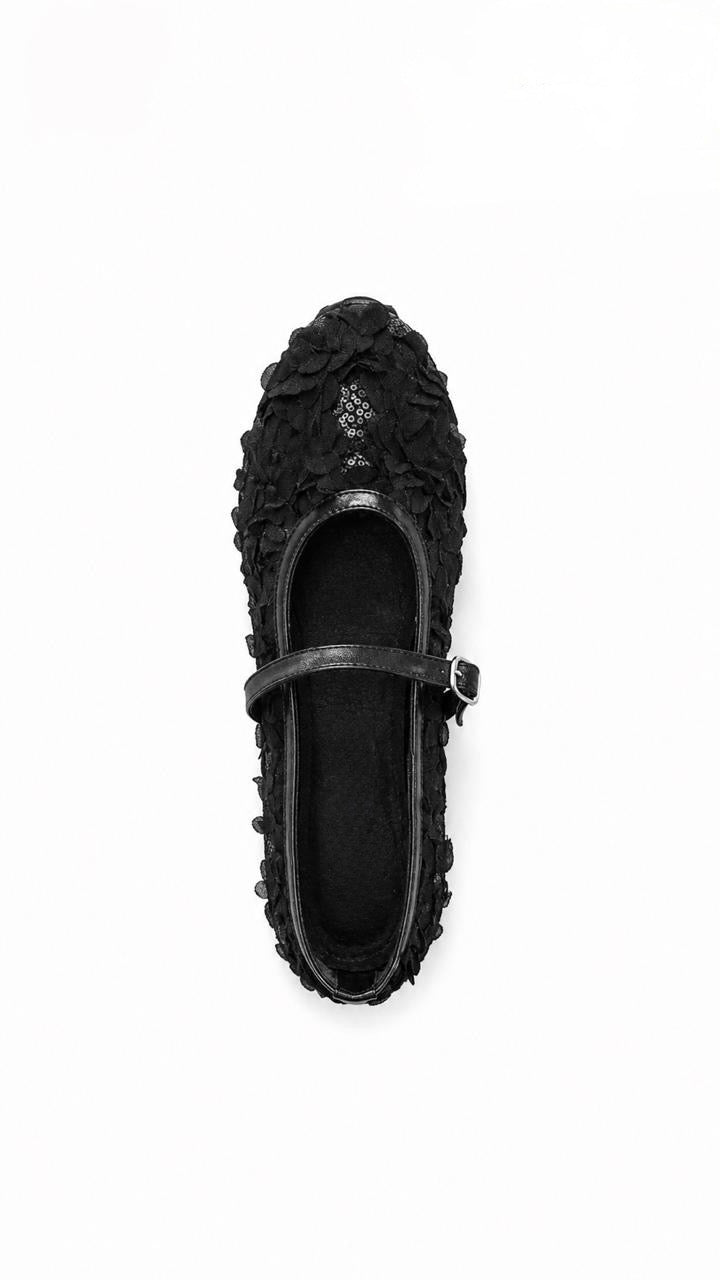 Flora flat - Black