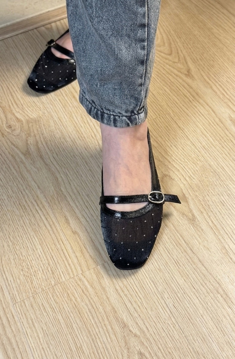 Strass Mary Jane - Silver