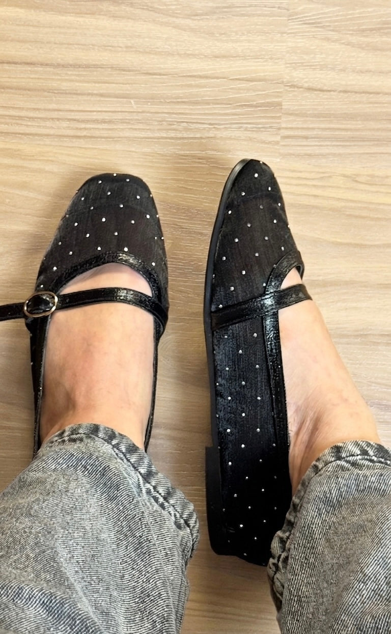 Strass Mary Jane - Silver