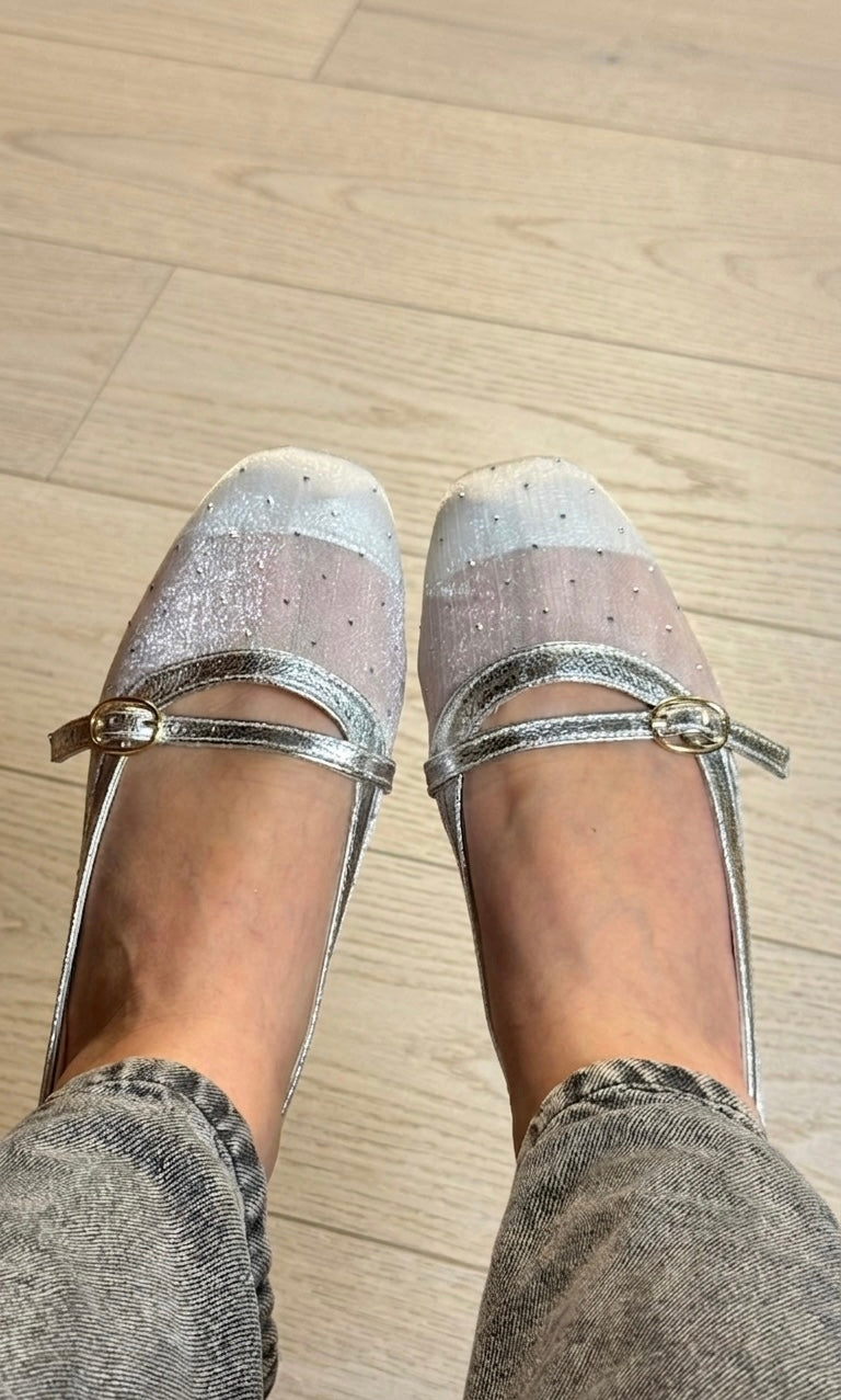 Strass Mary Jane - Silver