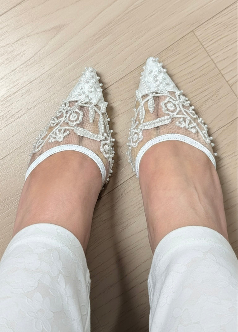 Bella Heels - White