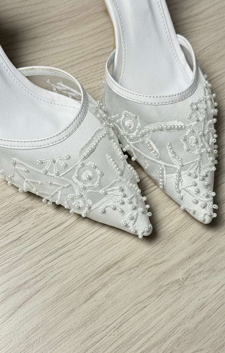 Bella Heels - White