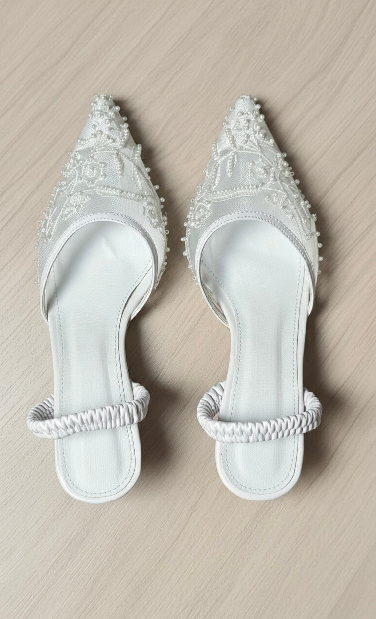 Bella Heels - White