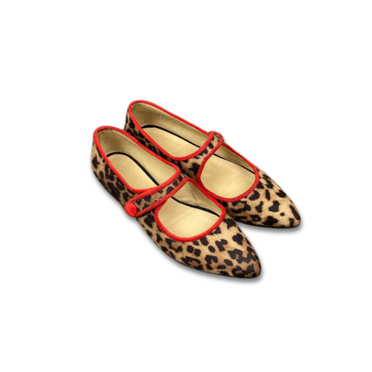 Leopard flat - red