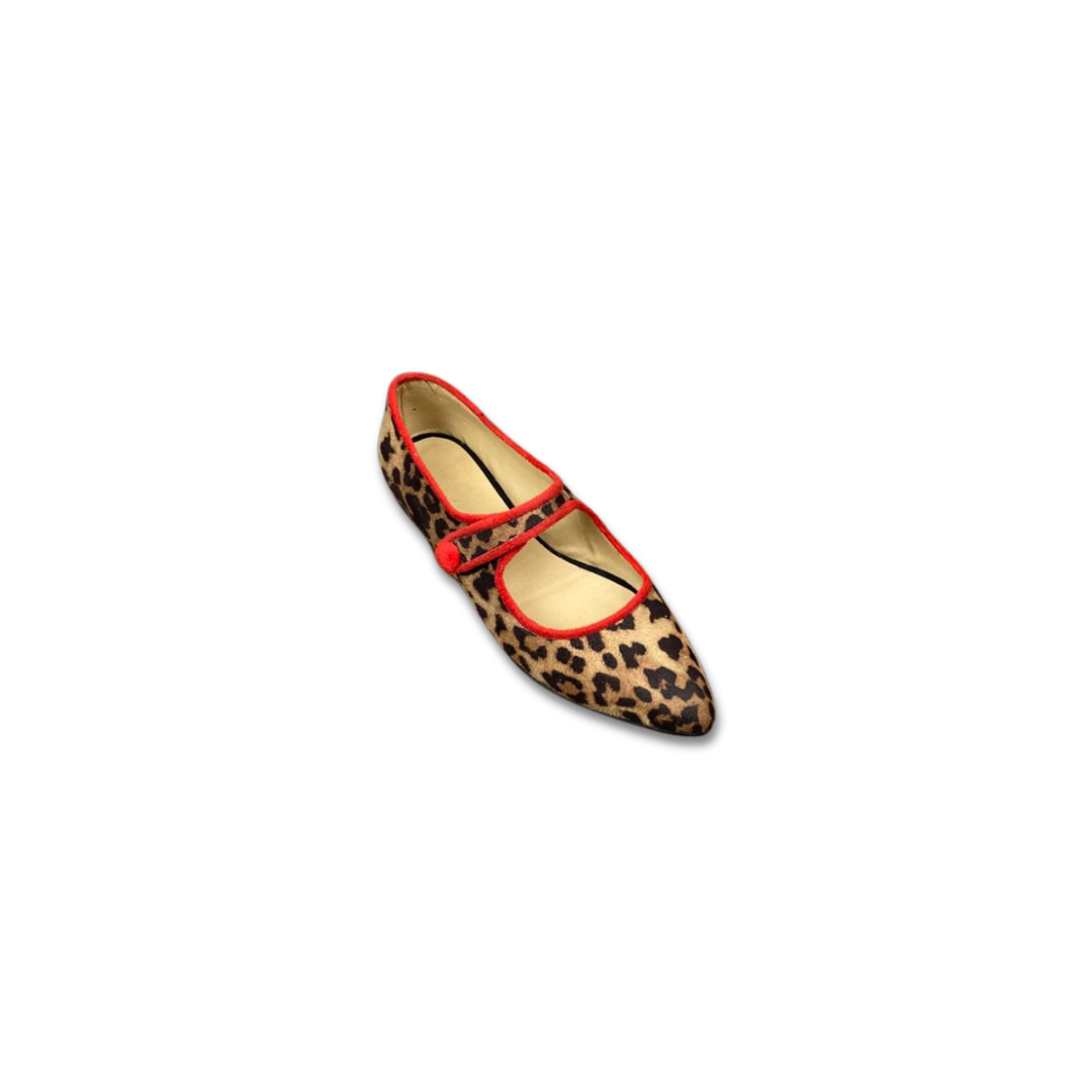 Leopard flat - red