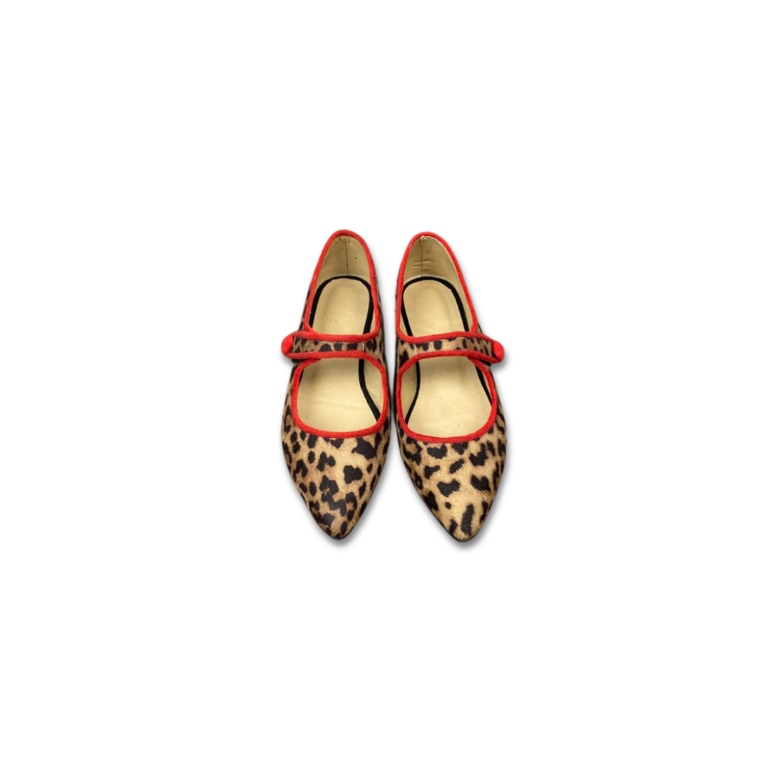 Leopard flat - red